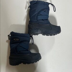 Navy and Black Winter Boots